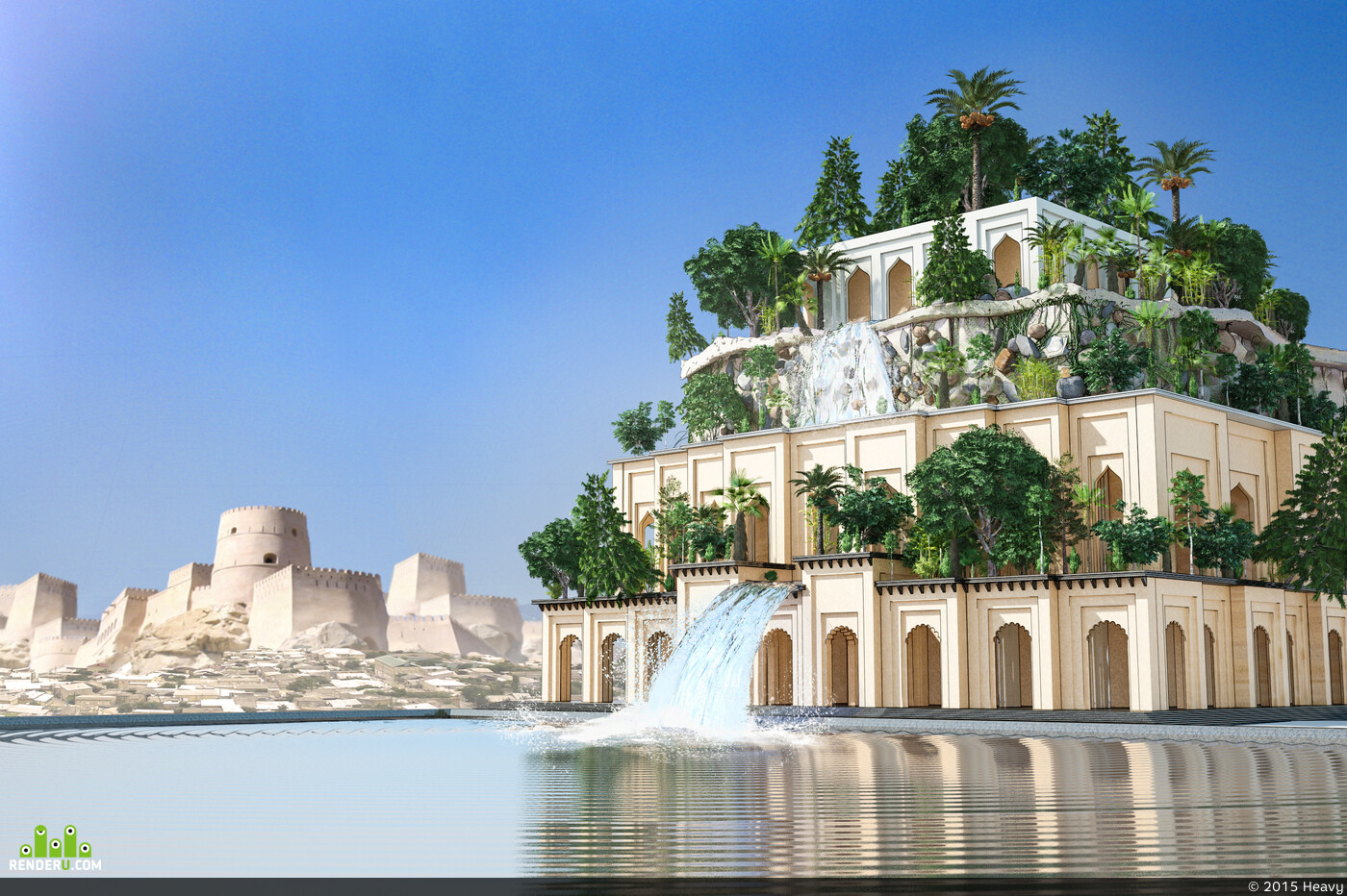 SEVEN WONDERS OF ANCIENT WORLD HANGING GARDENS OF BABYLON